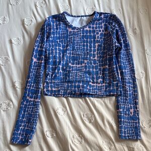 Skatie Blue and Pink Long Sleeve Top